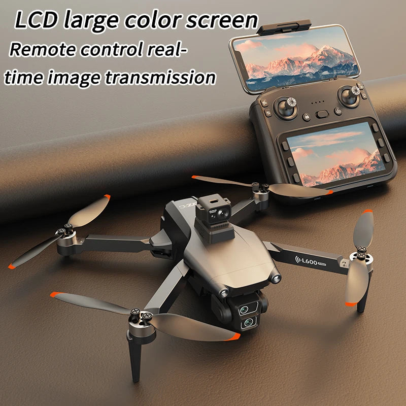 New L600-1 GPS Drone Professional 8K Camera Aerial FPV Brushless Avoiding Obstacle with Large Screen Remote Control Folding Dron