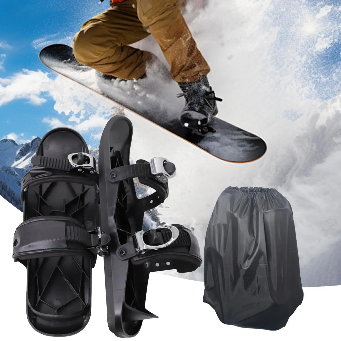 Snowboarding Skates Adjustable Skiing Snowshoe for Women Breathable Winter Snowshoes for Cold Weather Practice Travel Men Adults