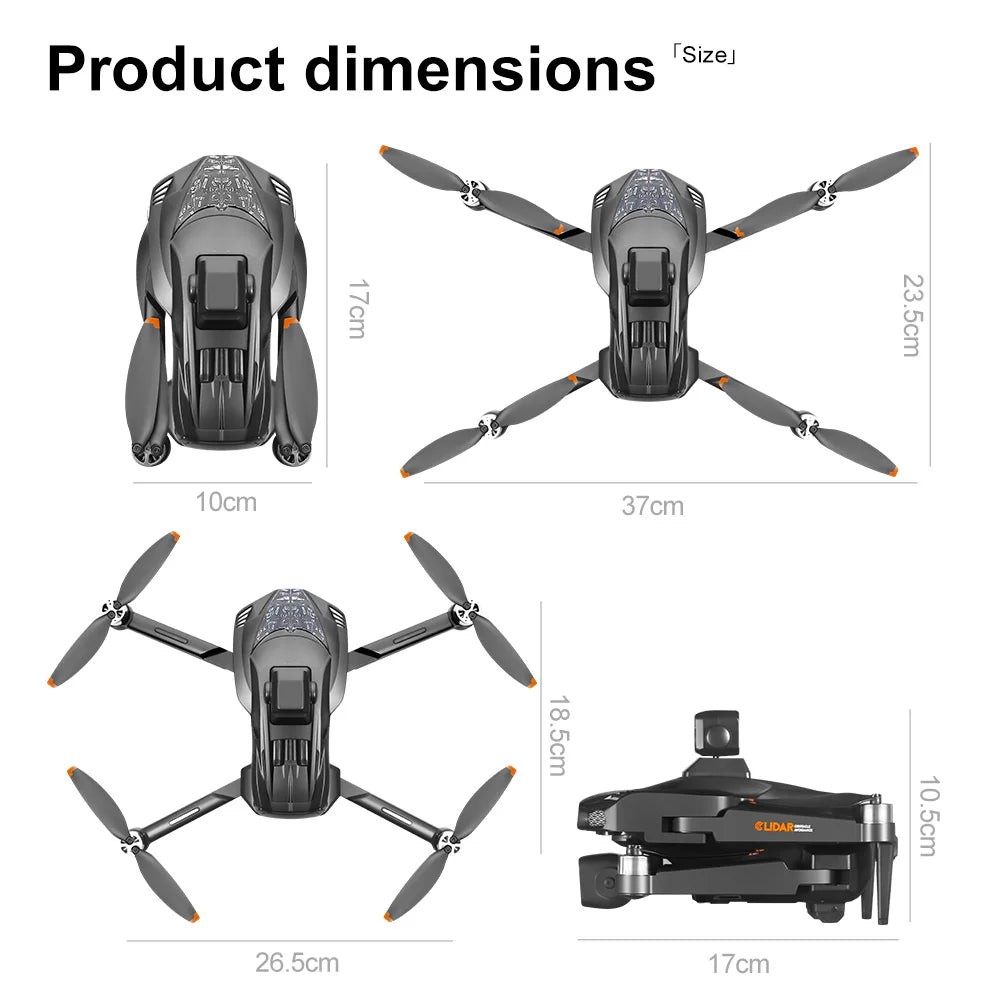 V668 GPS Drone 8K Professional 3-Axis PTZ HD Three Camera 5G WIFI FPV Dron Obstacle Avoidance Brushless Motor RC Quadcopter Toys