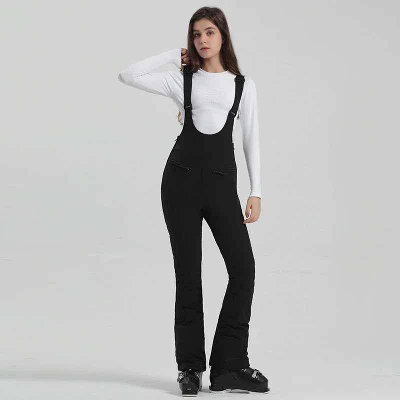 Winter New Skiing Pants 2025 Female Slim Snow Trousers Women Sport Windproof Ski Overalls Outdoor Mountain Snowboard Jumpsuits
