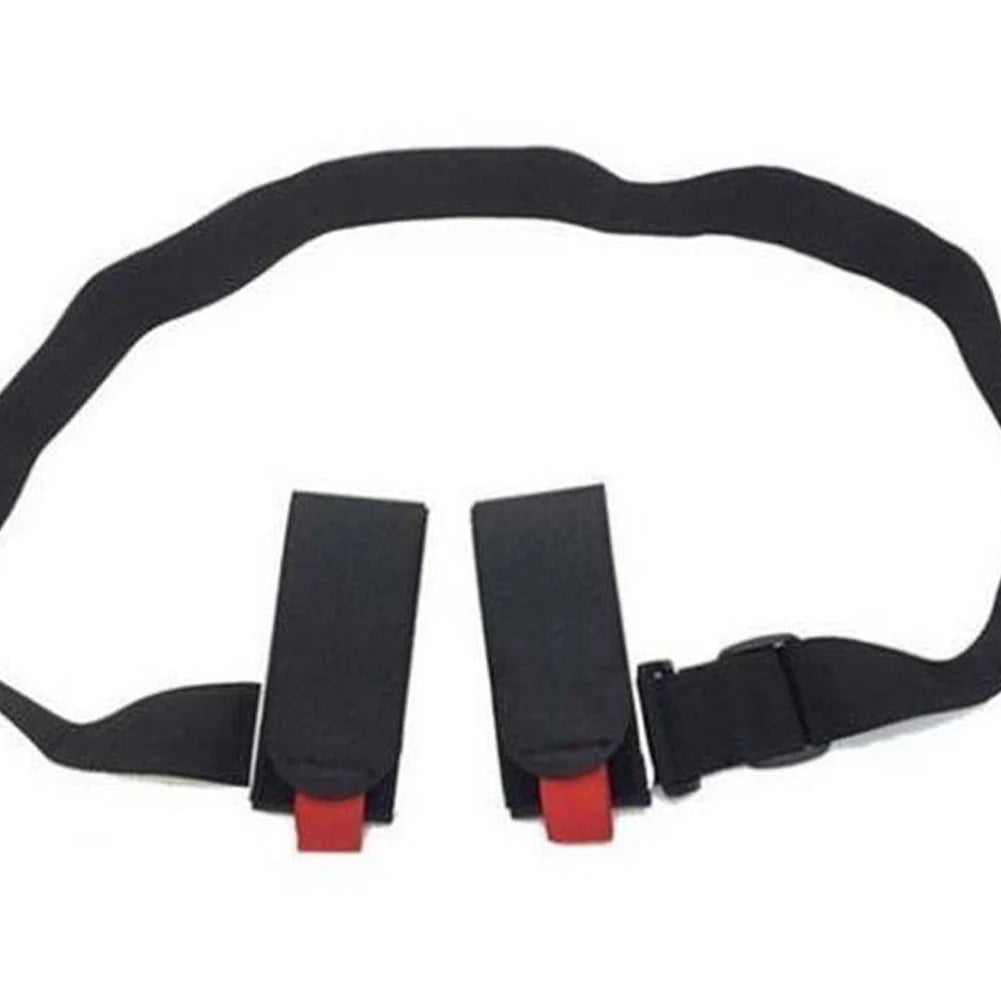 Nylon Skiing Pole Shoulder Hand Carrier Adjustable Lash Handle Straps Buck Hook Loop Protecting Black Nylon Ski Handle Strap Bag