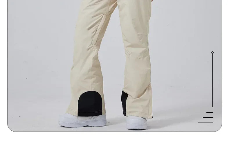 Outdoor Skiing Trousers Women Men's Ski Pants Winter Thickened Windproof Waterproof Warm 2025 Snowboarding Snow Strap Pants