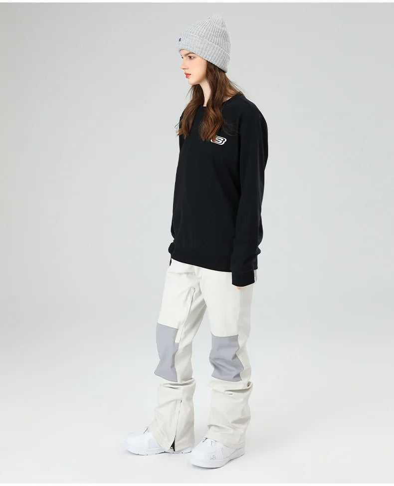 スノーボードウェア 보드복 Slim Fit Ski Pants for Men And Women Waterproof Thermal Stitching Skiwear
