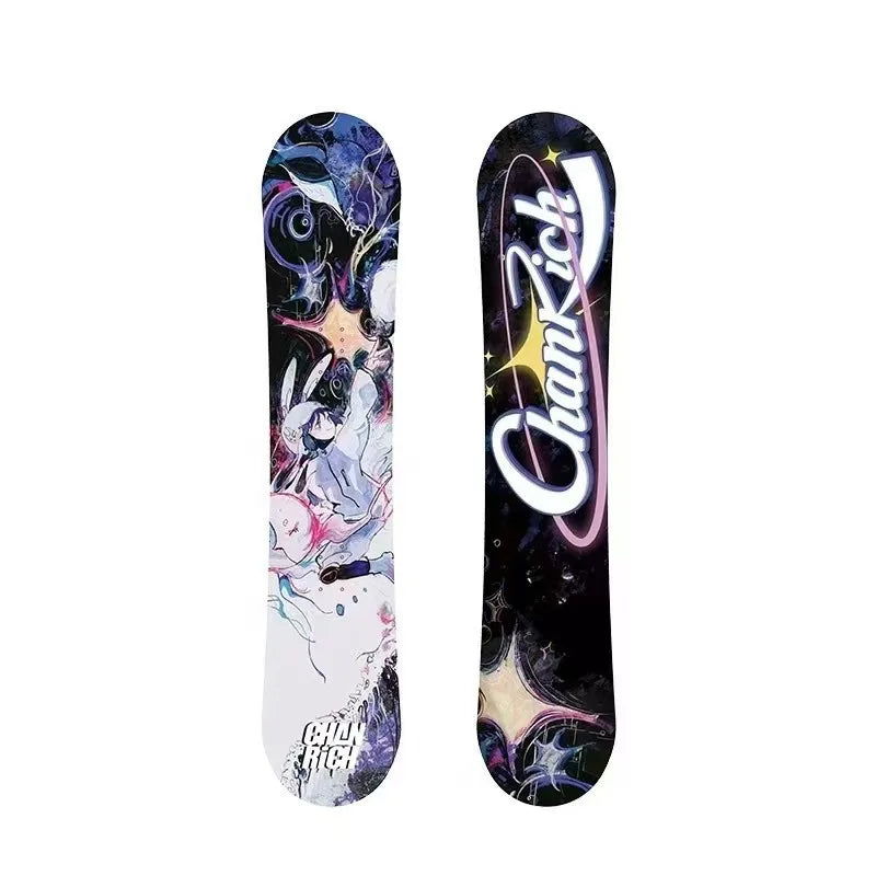 Children's All-Mountain Snowboard 80-120cm, Light Poplar Core Twin Symmetric for Beginner/Advanced Kids & Boys Girls