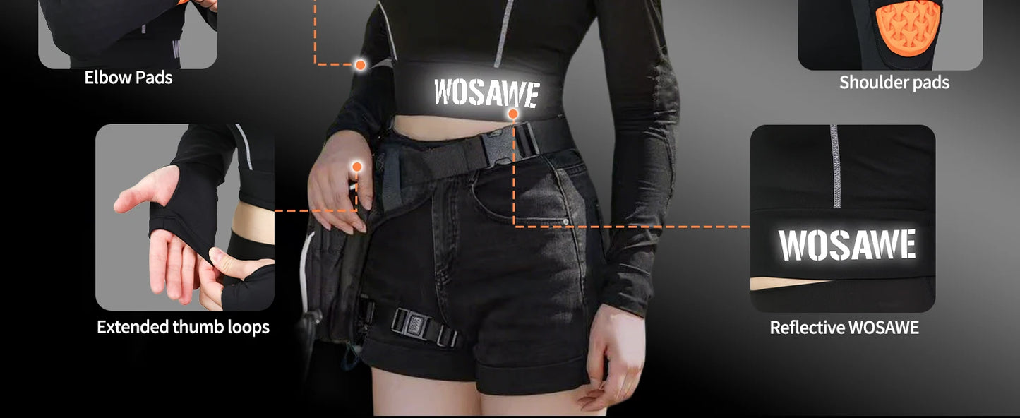 WOSAWE Women Motorcycle Jacket Summer Motorcycle Pants CE Approved Full Body Armor Protection Moto Racing Clothing
