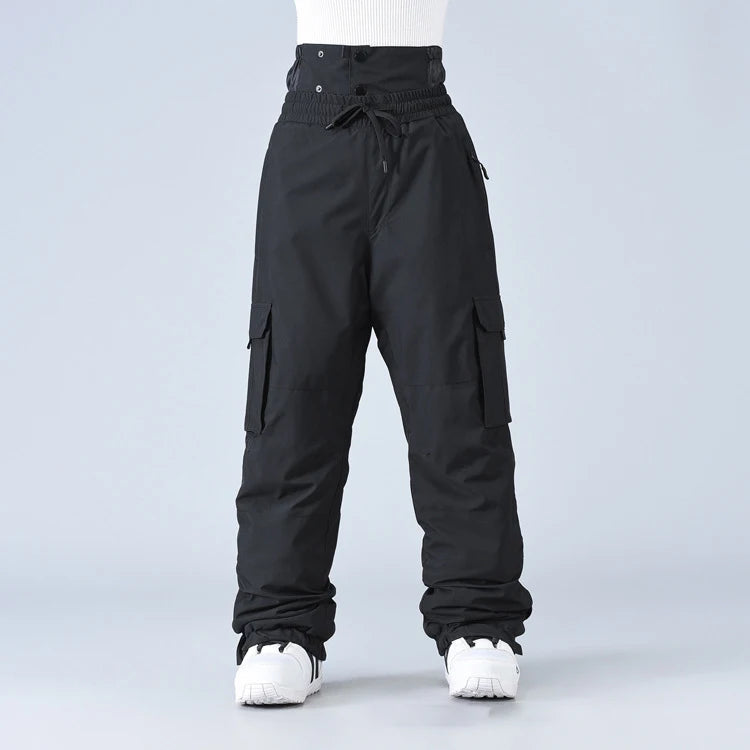 New Winter Ski Pants Men Outdoor Windproof Waterproof Warm Work Pants Women Single Board Breathable Loose Sports Snow Pants