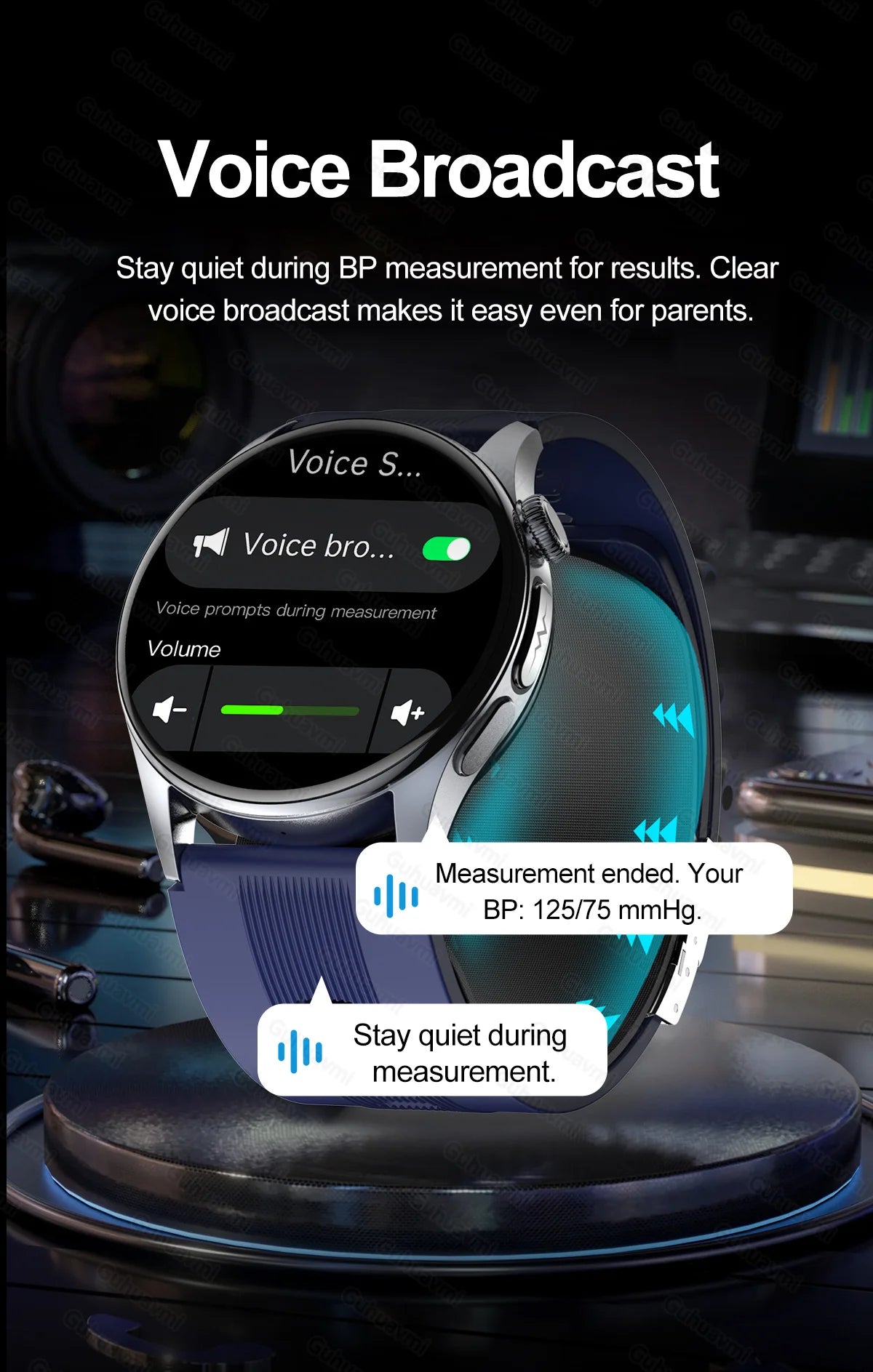 Smartwatch  AMOLED Screen Call ECG Sport Watchs Air pump Measurement BP Micro physical examination AI dial Smart Watch Men Women