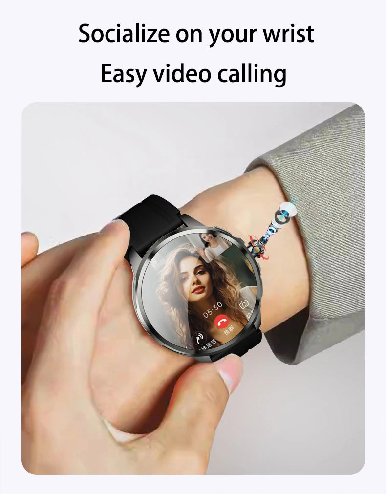 Original H99 Smart Watch Android Watches Amoled Smartwatch With 190° Rotary Camera Google Play Store 1.95inch Amoled Screen