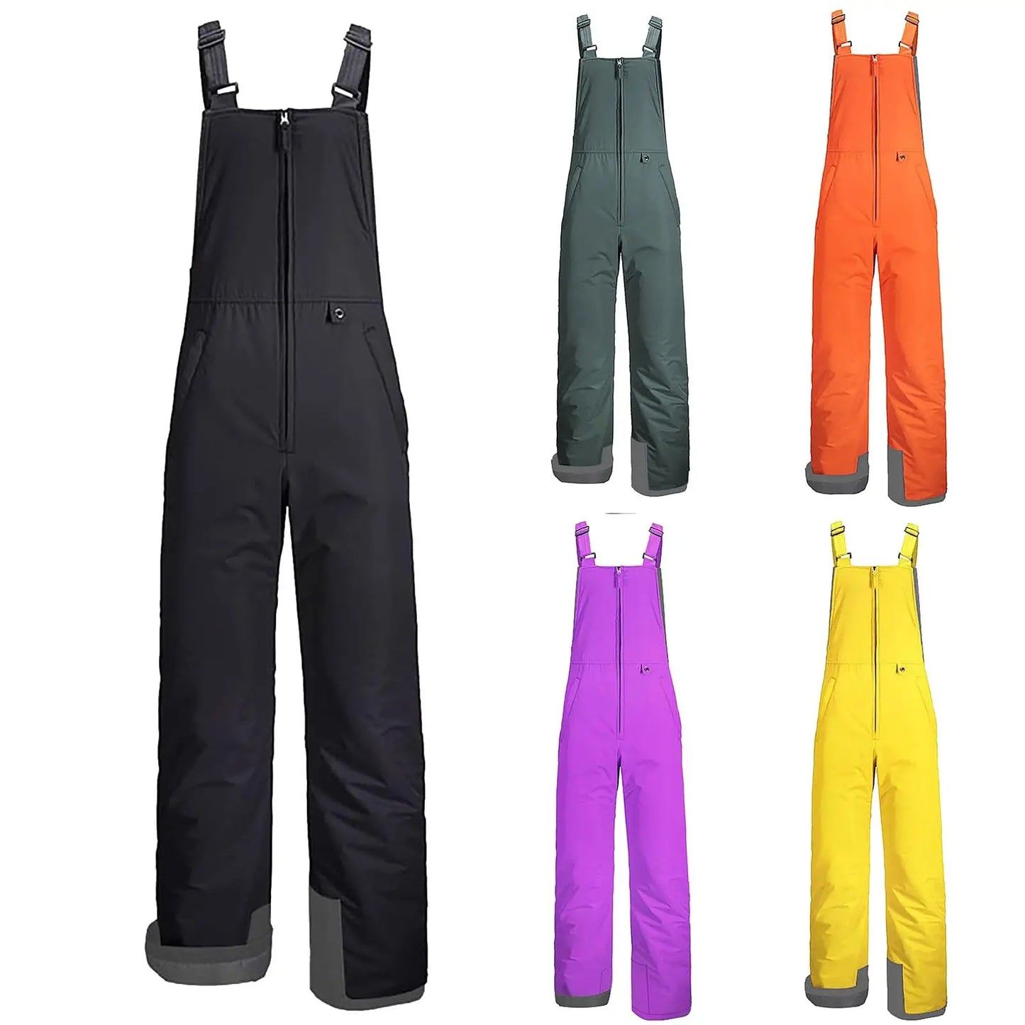 Children's Ski Pants Boys Girls Loose Casual Fashion Comfy Jumpsuit Rompers Pants Mountain Children's Ski Waterproof Snowpants