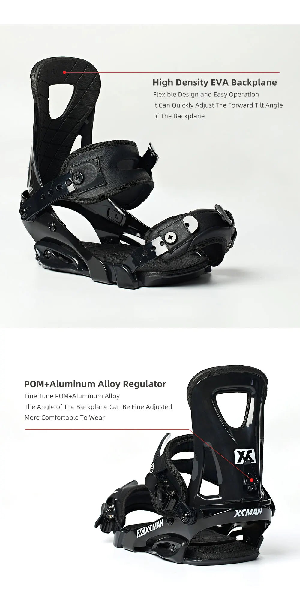 XCMAN All-Mountain Snowboard Bindings Unisex