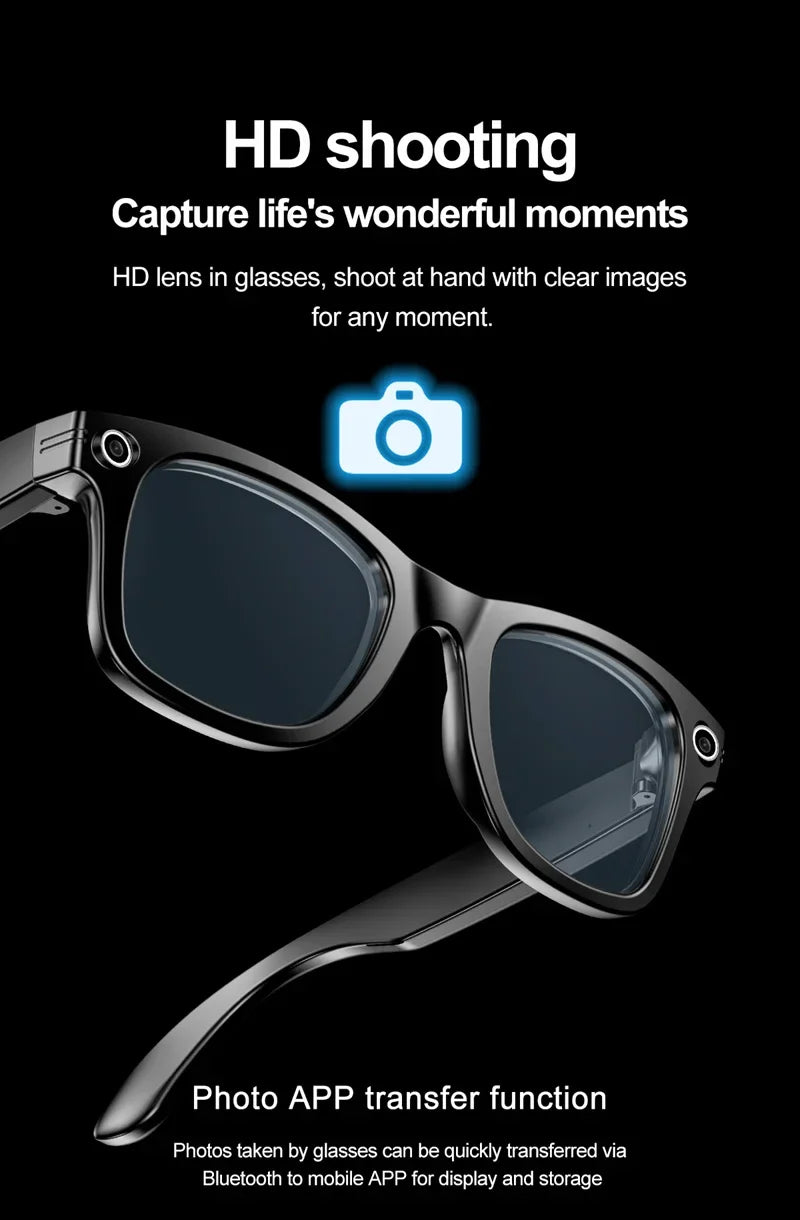 OnePlus AI Smart Glasses Photo Sense Camera Bluetooth Music Call Intelligent Recording Ip65 Waterproof Bluetooth Glasses New