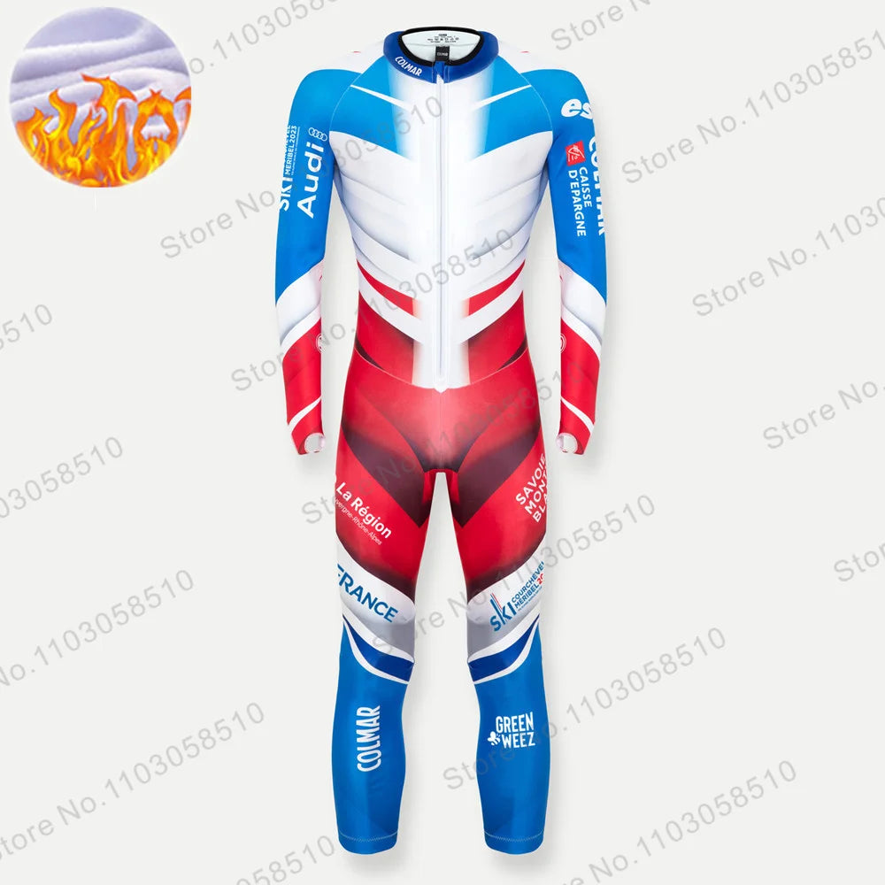 Winter Warm One Piece Ski Suit Wear-resistant flannel Ski Wear Outdoor male Snowboard Snowsuit Jumpsuits Non-Padded 2025