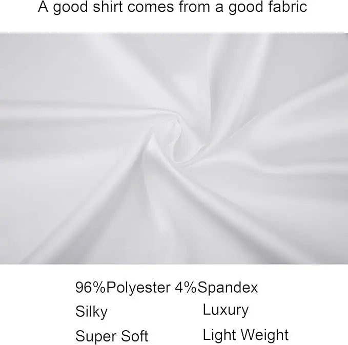 Silk cotton long sleeved shirt men's pure white shirt 2025 spring high-end sense inch shirt casual business suit formal wear
