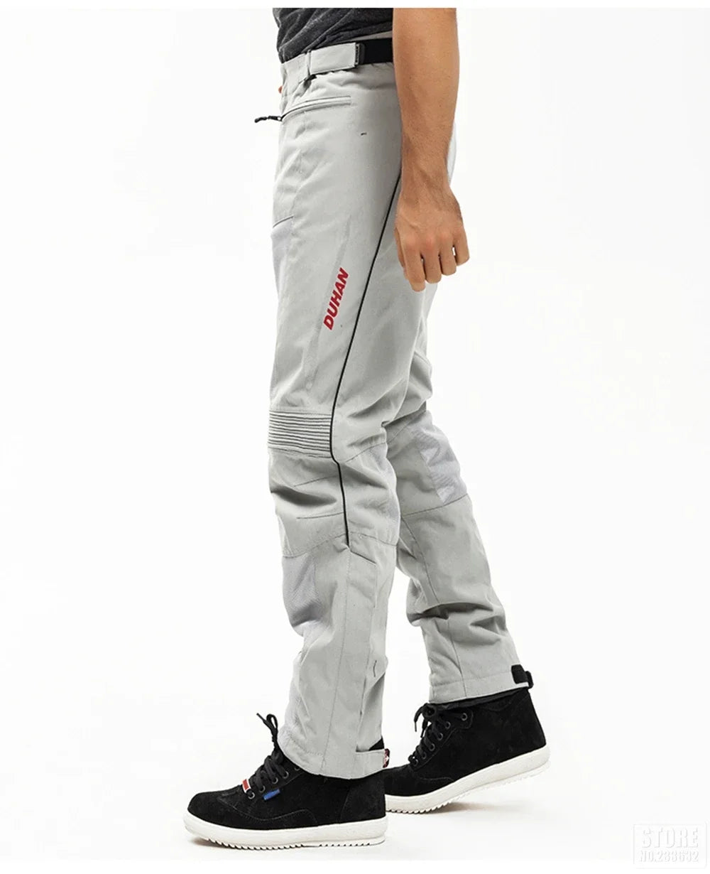 Clearance Motorcycle Riding Pants Men Summer Mesh Breathable Anti Drop Motocross Racing Pants Trousers Knee Protective Gear