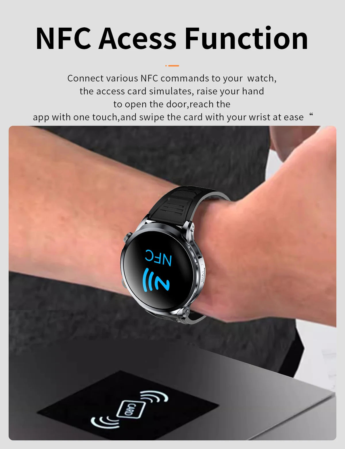 16+256GB Android H18 Smartwatch 4G LTE 1100Mah Battery Play Store Heart Rate 1.95 inch Spherical screen Smart Watch Men GPS WIFI
