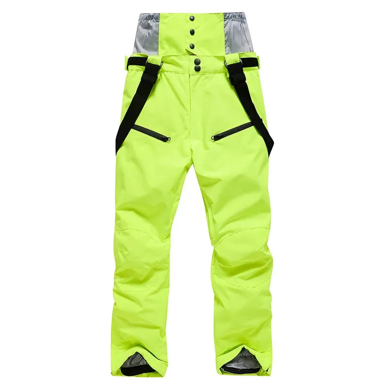 Winter Unisex Ski Pants Windproof Waterproof Snowboard Wear Outdoor Warm Snow Sports Pants Men Women Skiing Trousers