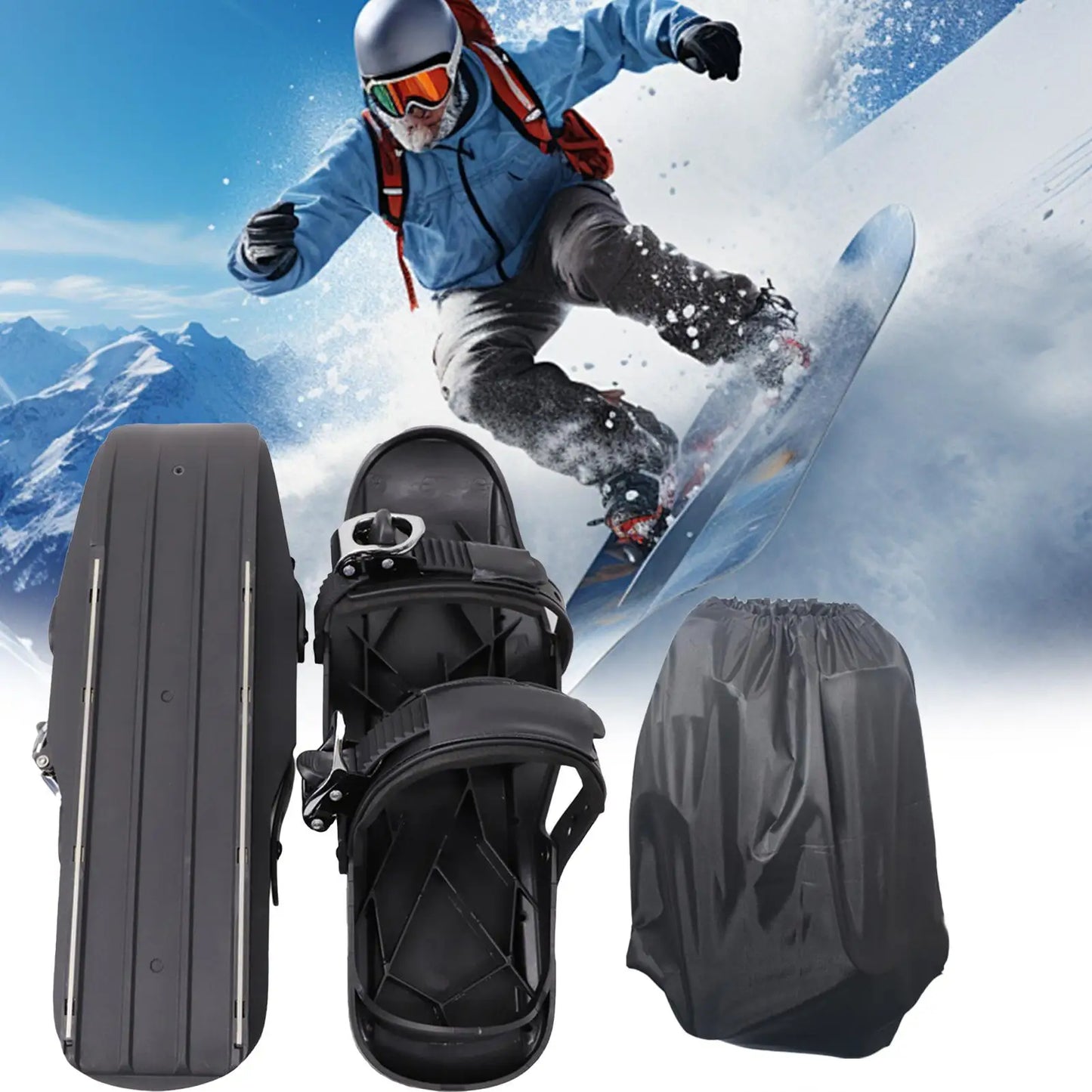 Snowboarding Skates Adjustable Skiing Snowshoe for Women Breathable Winter Snowshoes for Cold Weather Practice Travel Men Adults