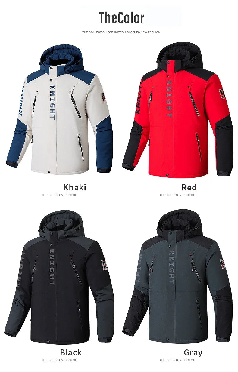 Winter Ski Suit Men Snow Parkas Super Warm Windproof Outdoor Sports Skiing Fleece Jackets and Pants Male Snowboard Wear Overalls