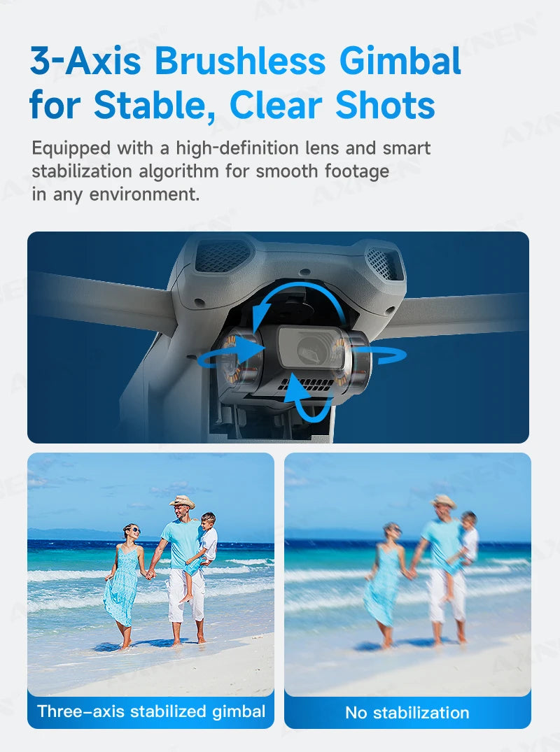 XINLIN XiL 017 4K Camera Drone with 3-Axis Gimbal, 249g Foldable Quadcopter, 10KM HD Transmission, 35min Flight,GPS Smart Follow