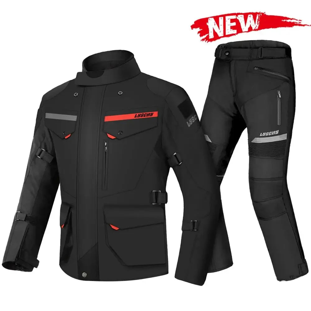 Motorcycle Jacket Motocross Jacket Pants Suit Waterproof Moto Jacket Racing Motorbike Jacket Riding Protection Men Women
