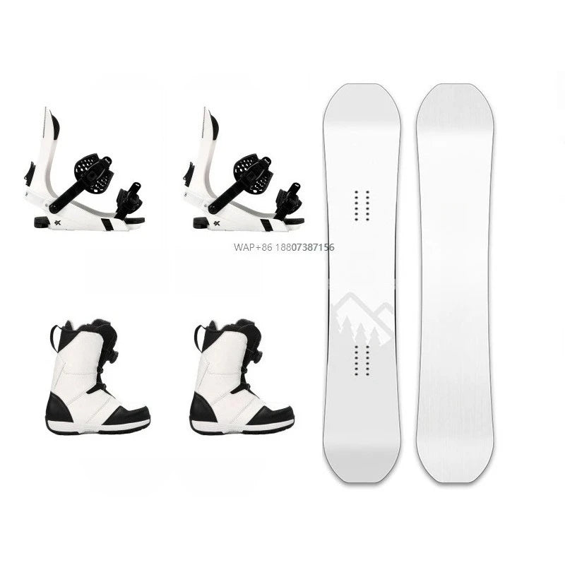 New Design Snowboard Five Piece Set Freestyle Wood Core Snowboard for Adults Men and Women