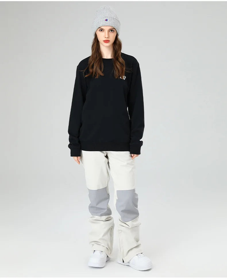 スノーボードウェア 보드복 Slim Fit Ski Pants for Men And Women Waterproof Thermal Stitching Skiwear