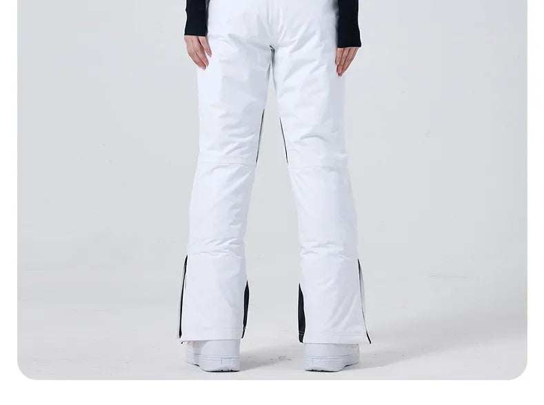 Outdoor Skiing Trousers Women Men's Ski Pants Winter Thickened Windproof Waterproof Warm 2025 Snowboarding Snow Strap Pants