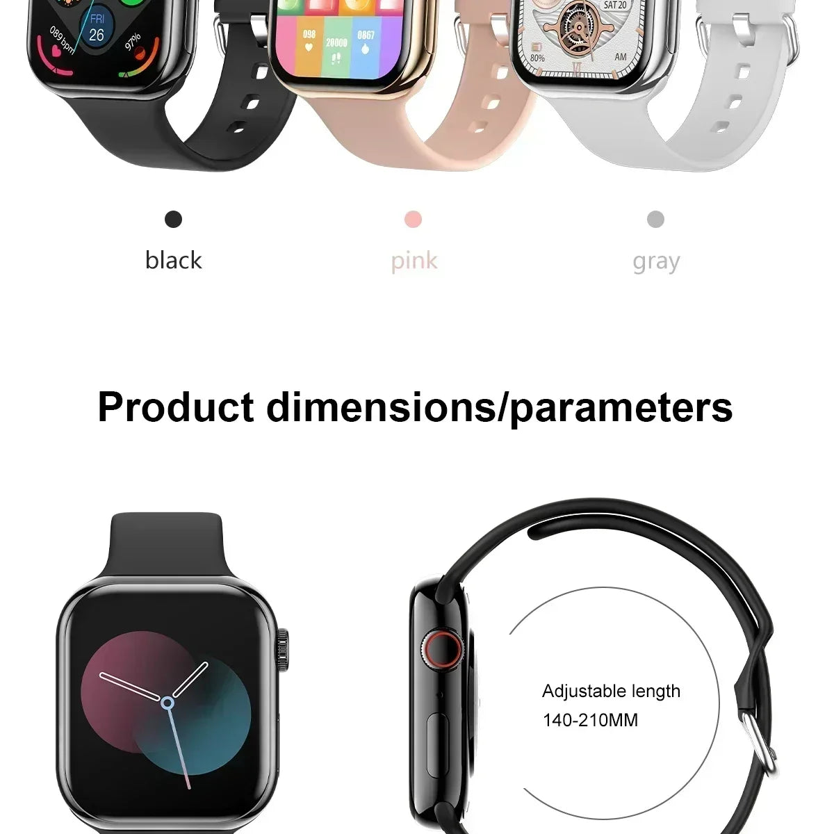 New Watch 10 Smart Watch Men Body Temperature BT Call NFC Always on Display GPS Sport Watches Women Smartwatch For Apple Android