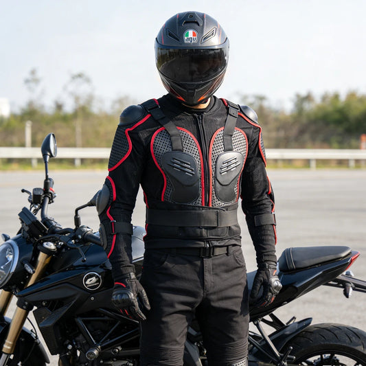 Summer Off-road Motorcycle Riding Armor Motorcycle Rider Armor Protective Gear Chest Elbow Guards Anti-drop Jacket Breathable