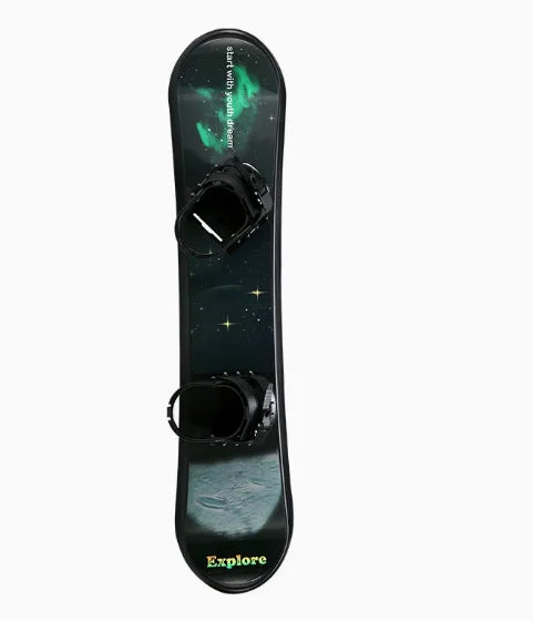 Outdoor snowboarding equipment in adult children's snowboard park