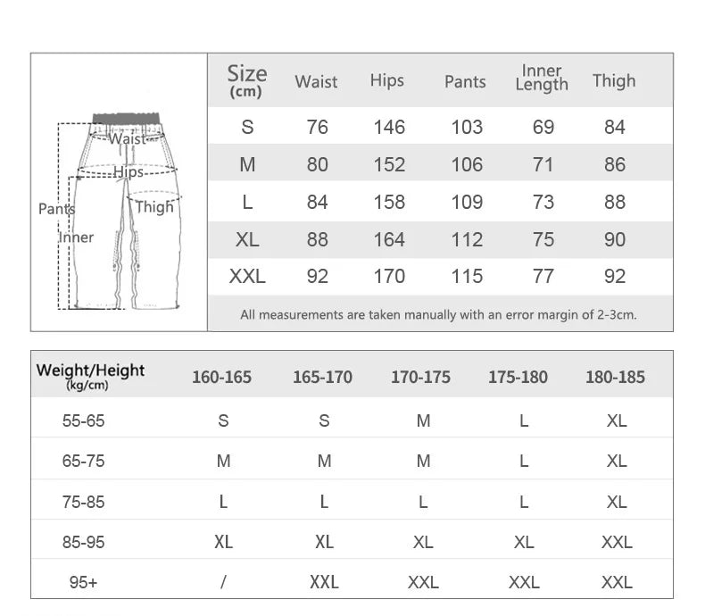 Gsou Snow 2025 Unisex Loose Fit Cargo Ski Pants - Waterproof Windproof Snowboard Trousers for Men & Women Winter Snow Gear