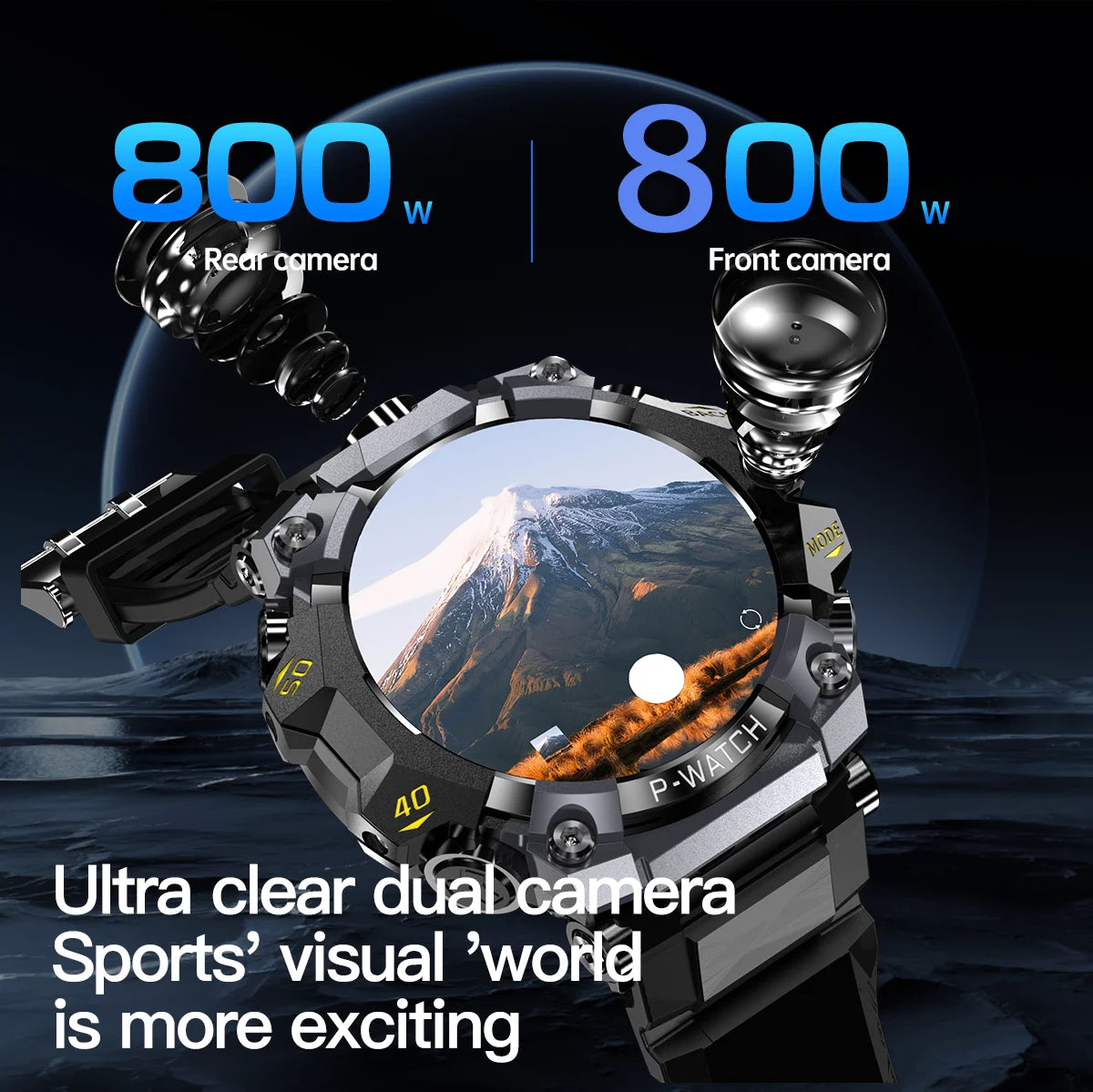 Q668 Smartwatch Android 10.0 Smart Watches With 1.95 inch Amoled Larger Screen insert 4g/5g Sim Card GPS WIFI IP68 Waterproof
