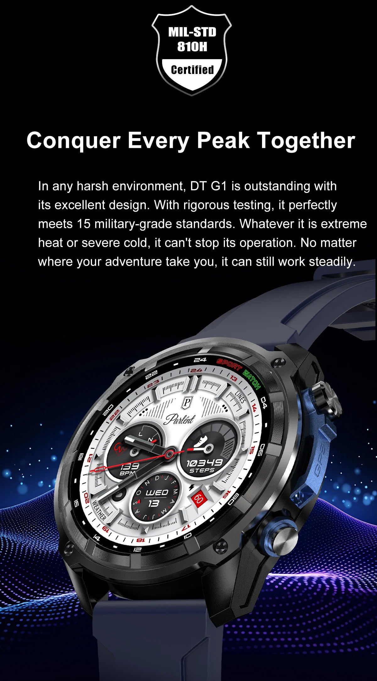 2025 Military Offline map 1000mAh Battery Smart Watch 4GB Big Memory GPS Navigation MP3/MP4 Player Swim Sports trackr Smartwatch