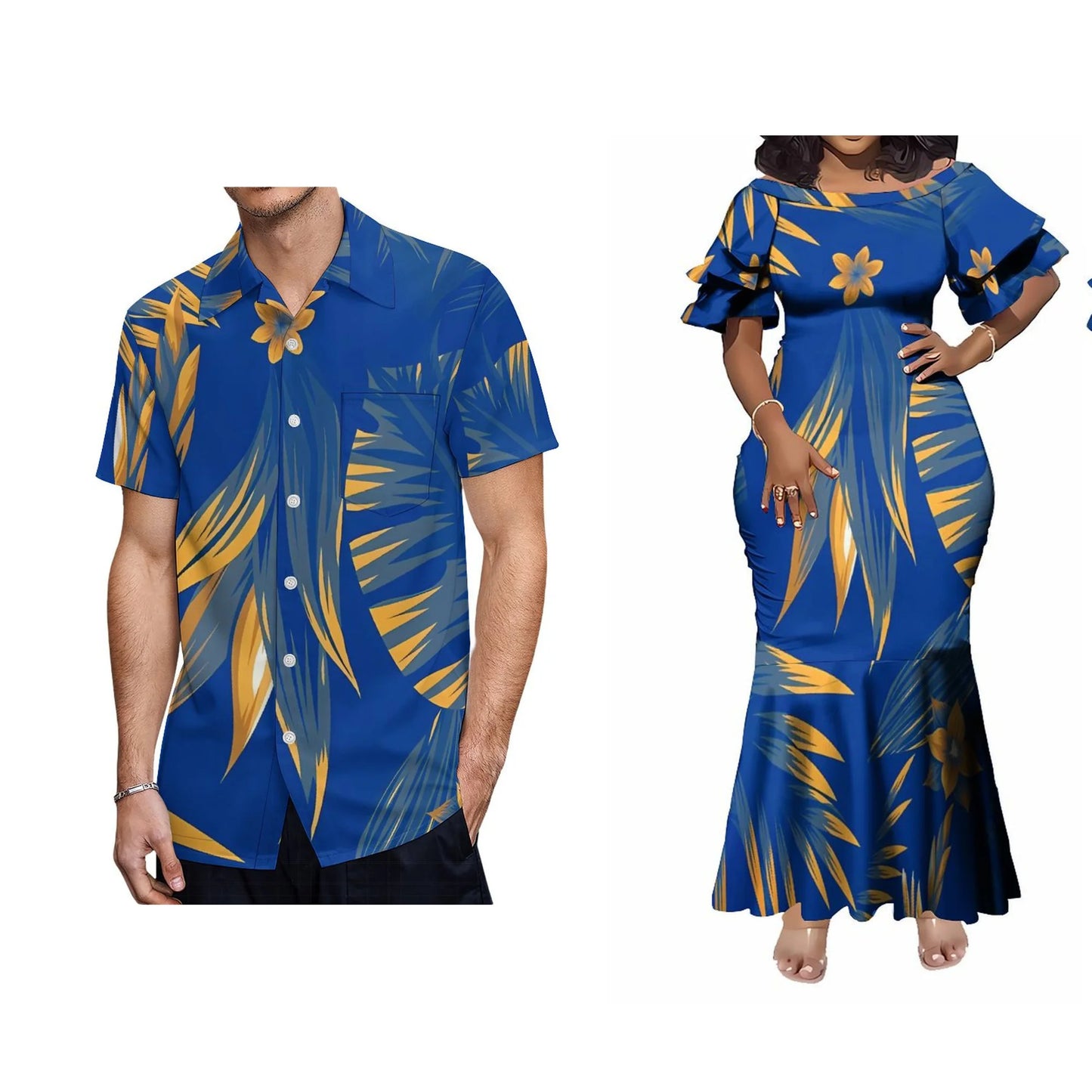 Factory Wholesale Custom Boat Neck Double Flare Sleeve Long Fishtail Ladies Dress Women Elegant Mermaid Evening Party Dress