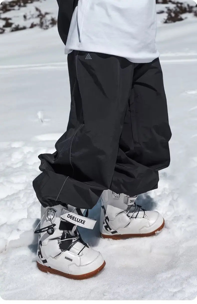 Ski Pants Men's Women's Single Board Waterproof Loose Fit Wear Resistant Professional Double Board Ski Pants