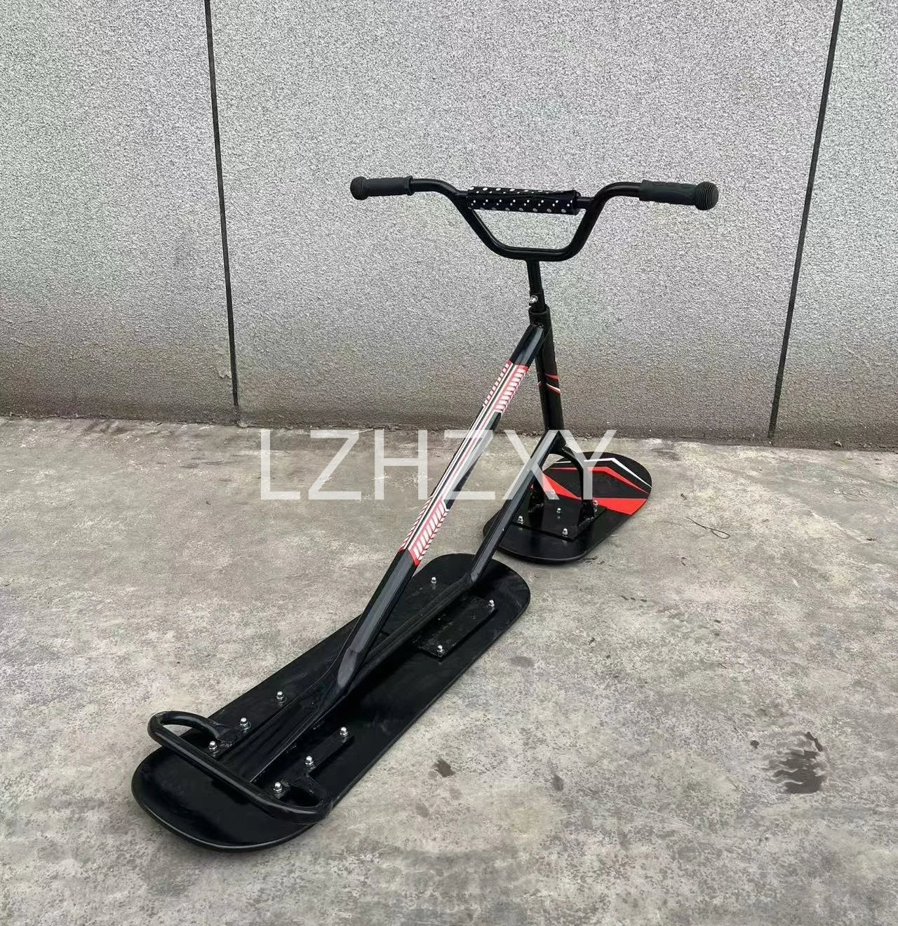 Adult Ski Carts Thickened Wear-resistant Aluminum Skis Freestyle Skis Grass Skis Snowboards Orienteering Wood Color