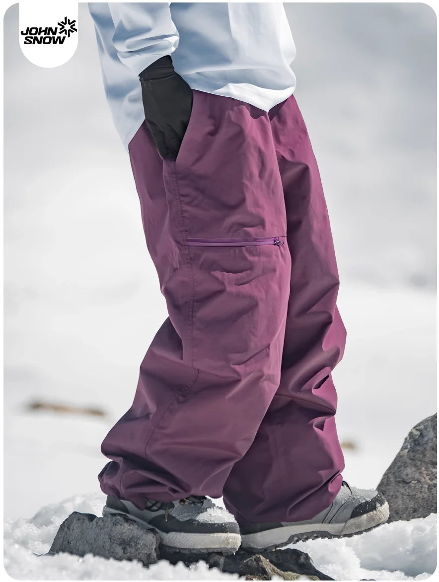John Snow 2025 3L Ski Jacket & Pants Set Waterproof Snowboard Suit Thermal Winter Sports Gear with Fleece Lining for Men & Women