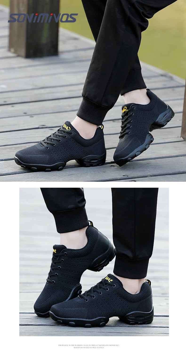 New Coming Dance Sneakers Jazz Shoes Dancing Modern Footwear Belly Contemporary Gym Dancers Leisure Sports Men Women Child Adult