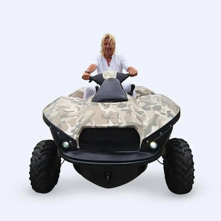 Factory Supplies High Quality OEM Fiberglass 4 Stroke Engine Amphibious Water Sports Vehicles Heavy Duty All Terrain Lake River