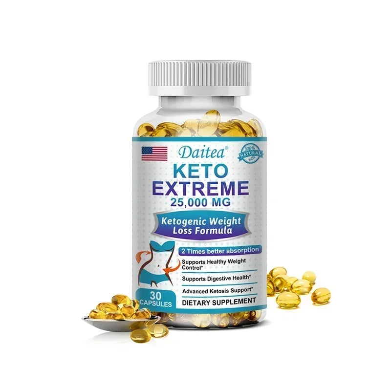 Daitea Ketone Supplement 25,000 mg - Weight Management, Fat Burning, Metabolism, Diet Control, Non-GMO, Gluten Free, No Rebound