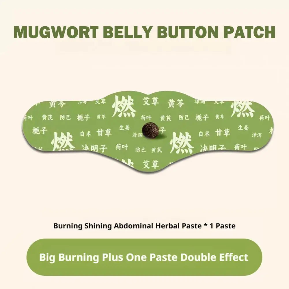 Body Shaping Patches Fast Burning Fat Mugwort belly button patch Improve Stomach Belly Slimming Stickers for Female Male
