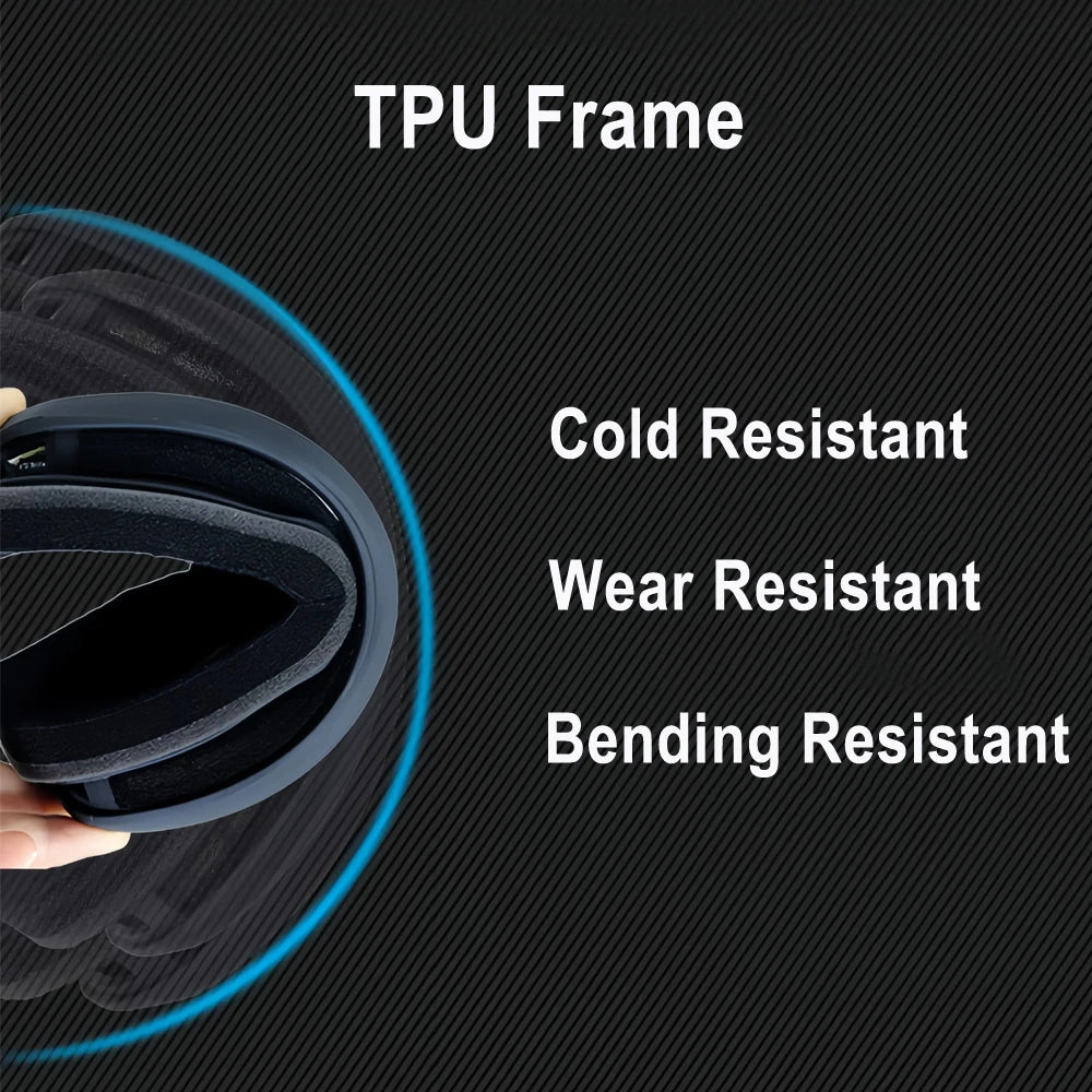 BOLLFO Snowboard Goggles Dual Lens Anti-Fog UV400 Ski Goggles for Men Women TPU OTG Skiing Snowmobile Glasses for Adult Youth