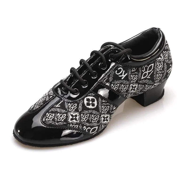 Latin Dance Shoes Women/Men Ballroom Tango Modern Dance Sneaker Adults Jazz Training Lace-Up Dancing Shoes