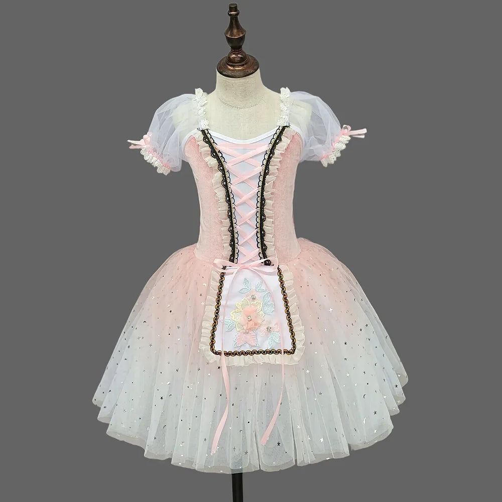 Children's ballet skirt, girls' dance skirt, campus dance program, ballet dancer costume, stage collective performance costume