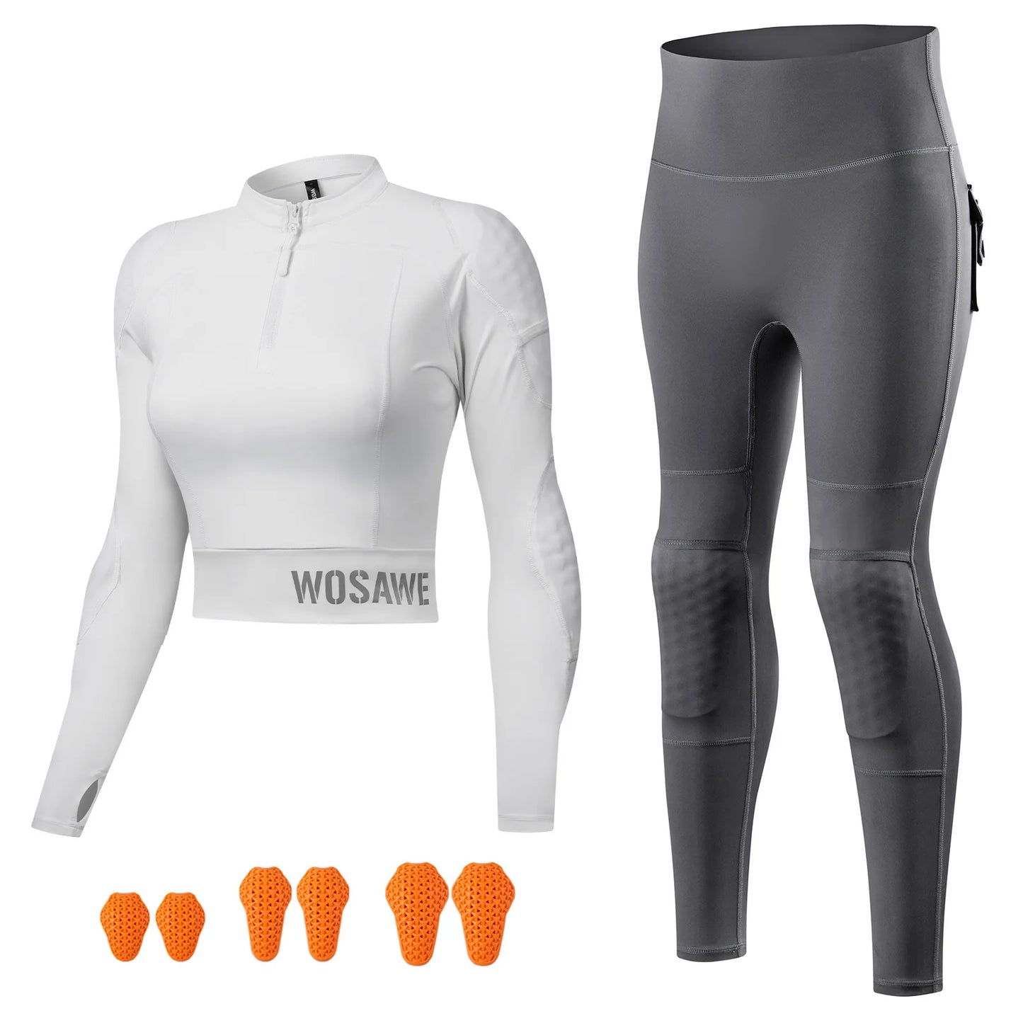 WOSAWE Women Motorcycle Jacket Summer Motorcycle Pants CE Approved Full Body Armor Protection Moto Racing Clothing