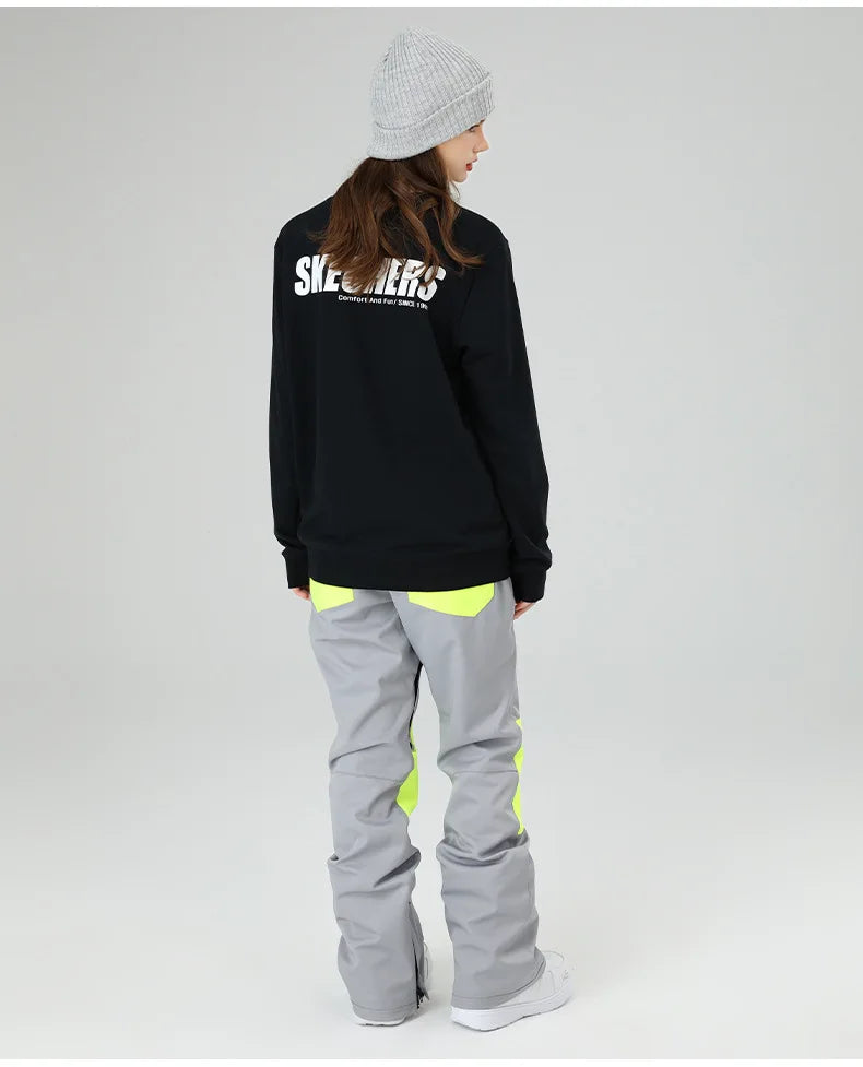 スノーボードウェア 보드복 Slim Fit Ski Pants for Men And Women Waterproof Thermal Stitching Skiwear