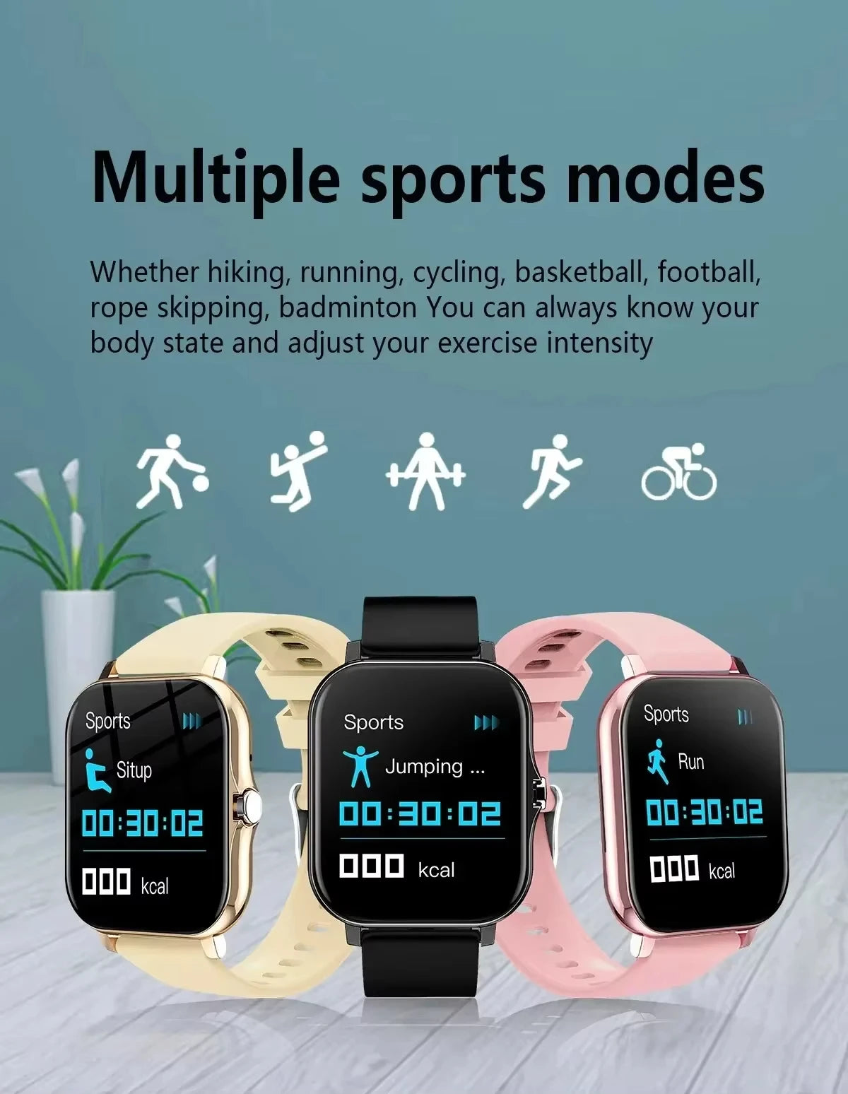 OPPO Hot Selling New Smart Watch For Men Women Newest Sport SmartWatch Faces Bluetooth Call Sports Fitness Phones Android iOS