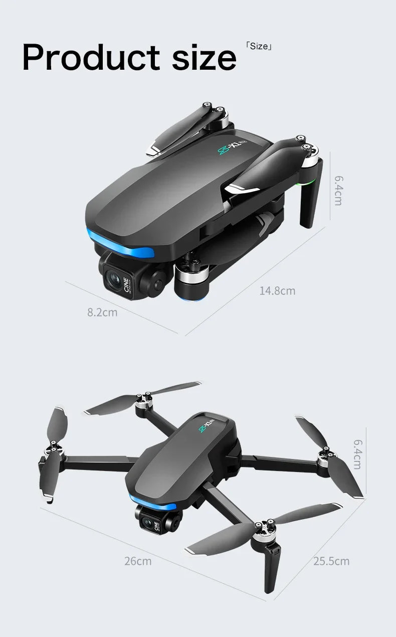 For Xiaomi GPS S-X1 Drone Three-axis gimbal 8K Professional HD Camera WIFI 5G Brushless FPV Obstacle Avoidance Quadcopter Dron