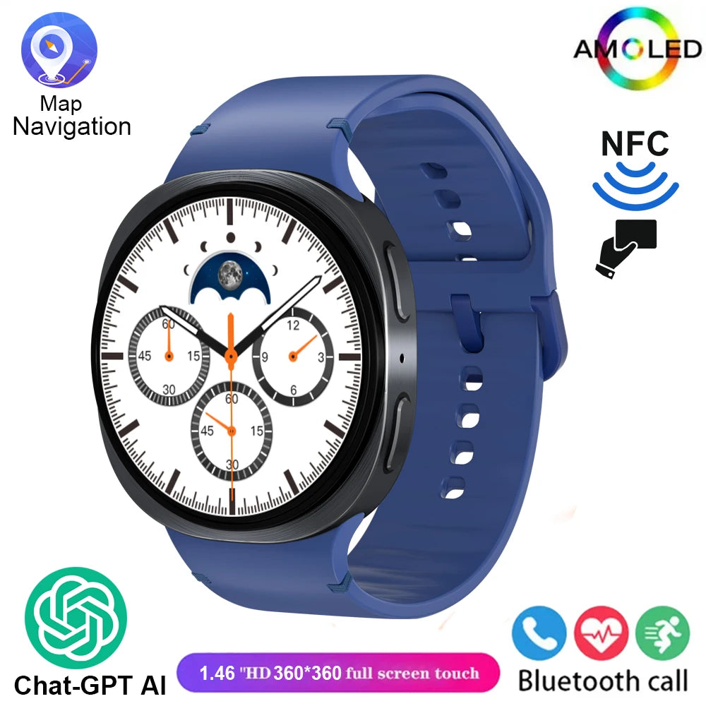New Original Smart Watch 8 Men GPS Track NFC Bluetooth Call 40mm AMOLED Fitness Sport Tracker Health Smartwatch For Android Ios