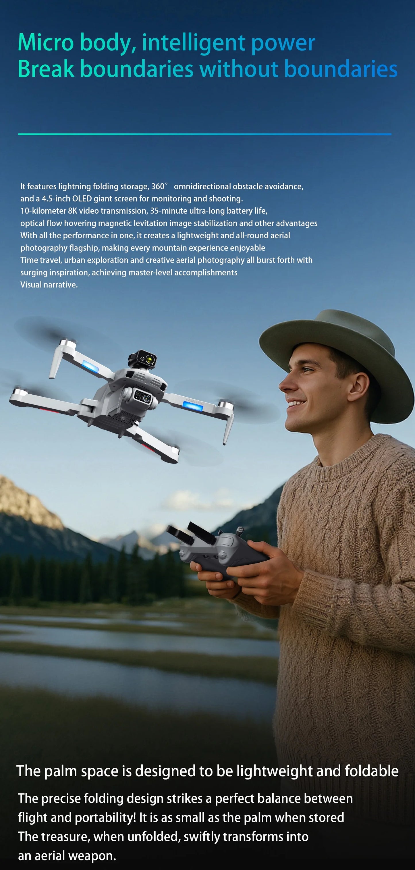 F8 MAX GPS Drone Professional 8K Camera 6K 5G WIFI FPV Drone Avoiding Obstacle with Large Screen Remote Control Quadcopter Toys